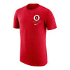 Ohio State Buckeyes Nike Vertical Triblend Scarlet T-Shirt - Front View