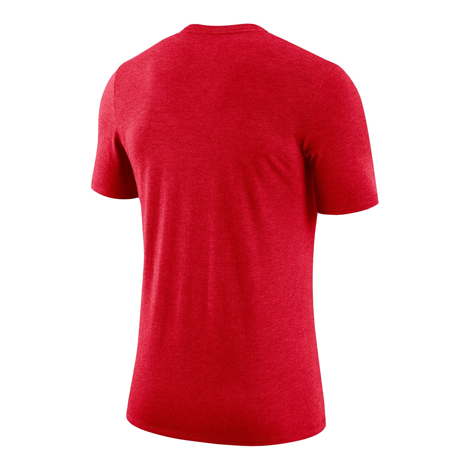 Ohio State Buckeyes Nike Vertical Triblend Scarlet T-Shirt - Back View