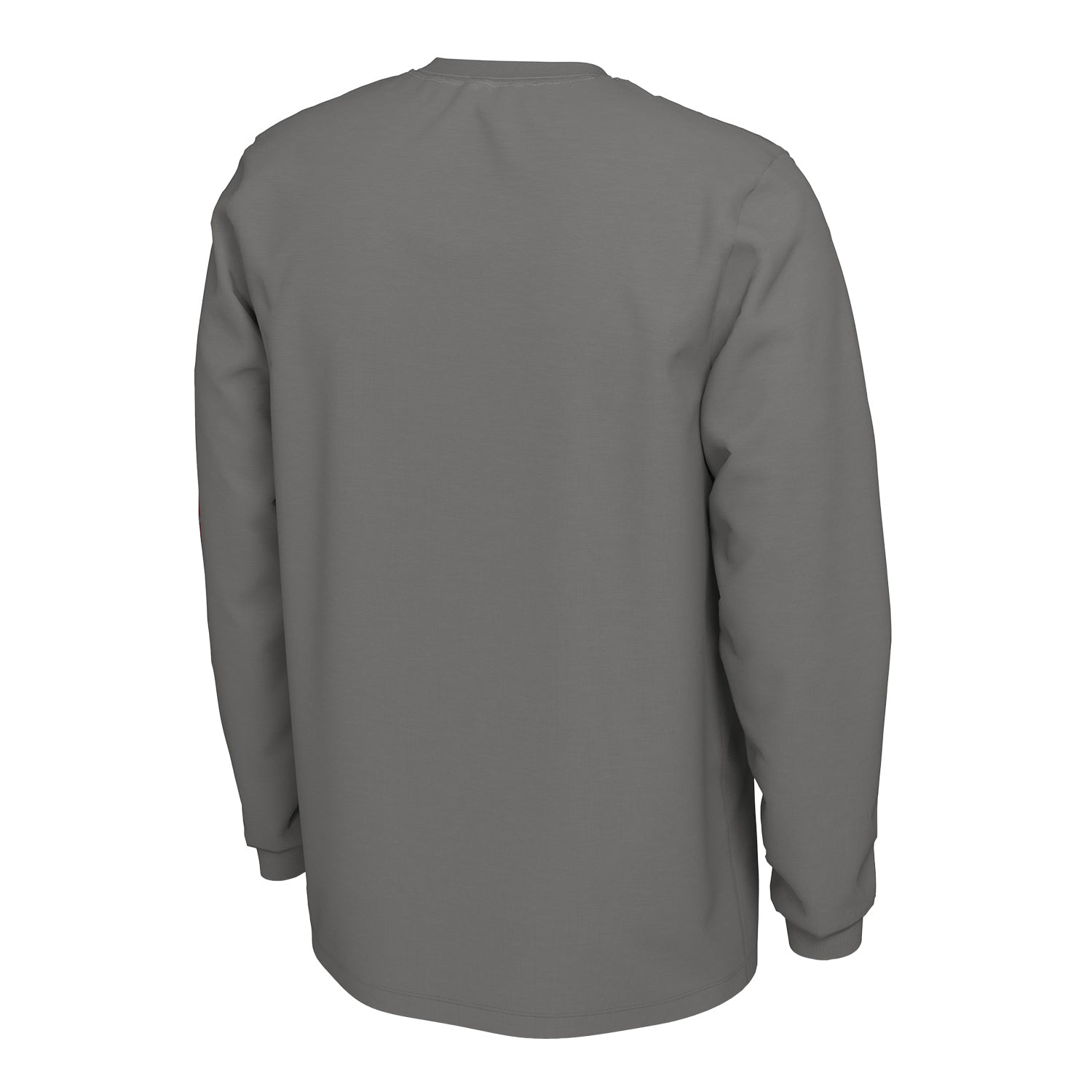 Ohio State Buckeyes Nike Primary Logo Gray Long Sleeve T-Shirt - Back View