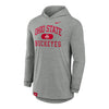 Ohio State Buckeyes Nike Dri-FIT Wordmark Long Sleeve Hooded T-Shirt - Front View