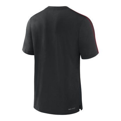 Ohio State Buckeyes Nike Dri-FIT Sideline Player Black Short Sleeve T-Shirt - Back View