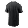 Ohio State Buckeyes Nike Football Logo Black Short Sleeve T-Shirt - Back View