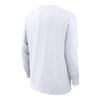 Ohio State Buckeyes Nike Max 90 Legacy Logo Pocket White Long Sleeve T-Shirt - Back View