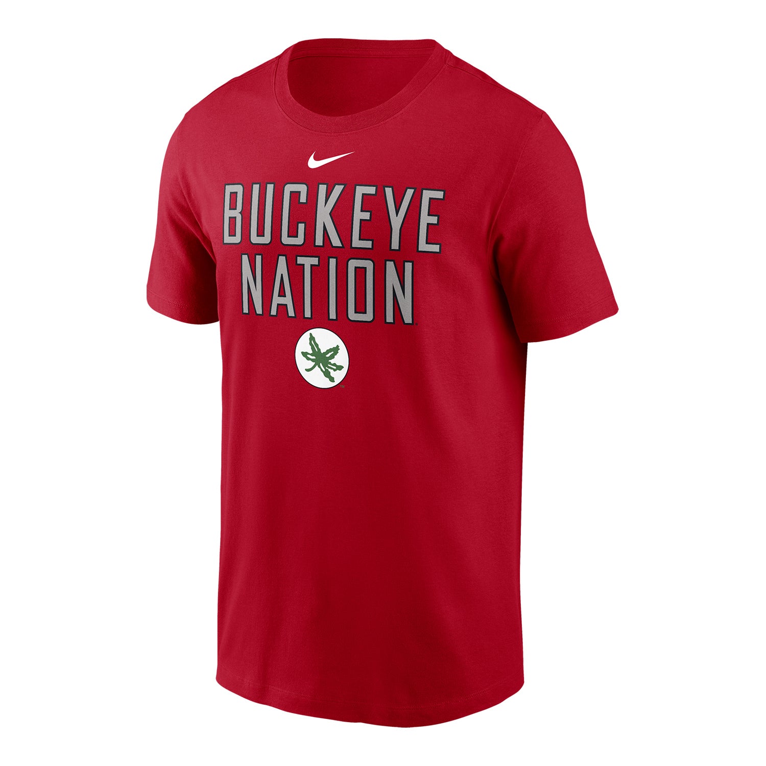 Ohio State Buckeyes Nike Buckeye Nation Scarlet Short Sleeve T-Shirt - Front View