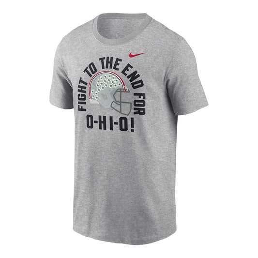 Ohio State Buckeyes Nike Fight for Ohio Gray Short Sleeve T-Shirt - Front View