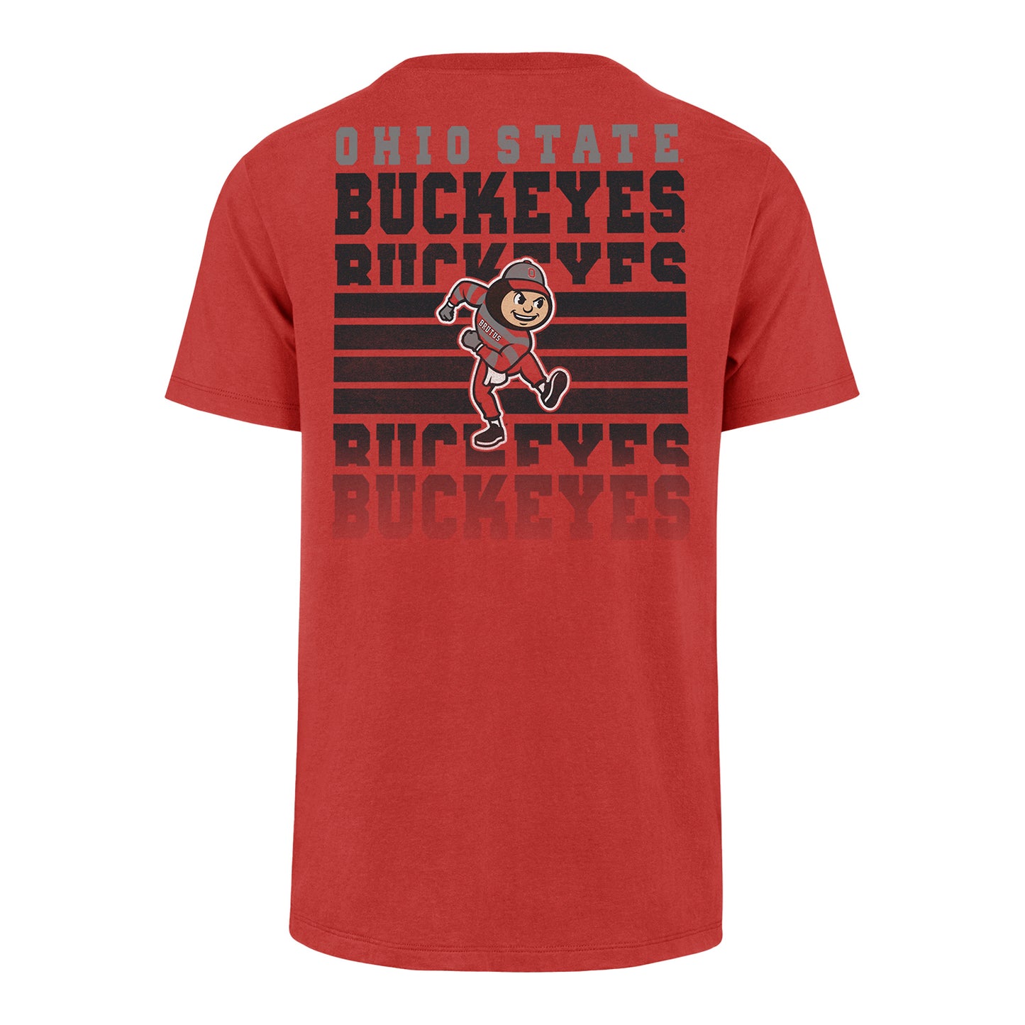 Ohio State Buckeyes 47 Brand Primary Logo/Brutus T-Shirt - Back View