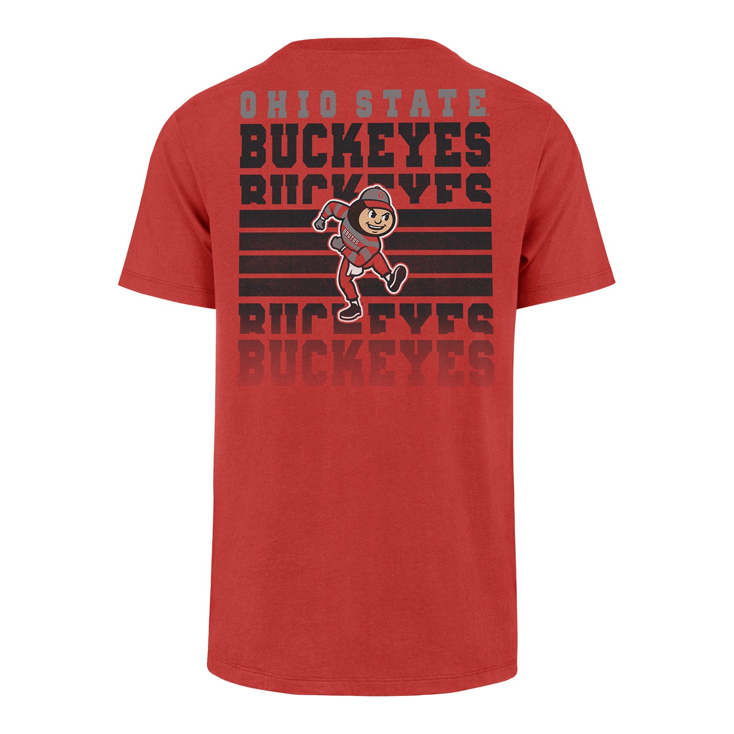 Ohio State Buckeyes 47 Brand Primary Logo/Brutus T-Shirt - Back View