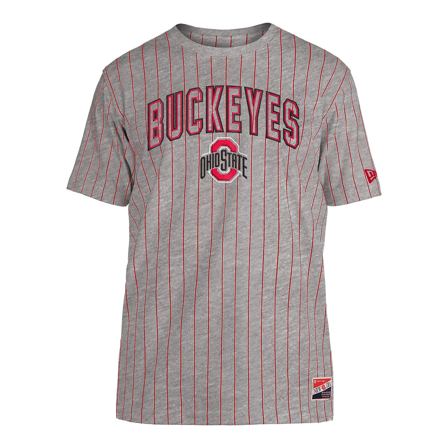 Ohio State Buckeyes Pinstripe T-Shirt - Front View