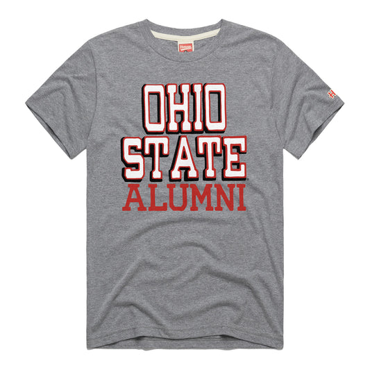 Ohio State Buckeyes Alumni Gray T-Shirt - Front View