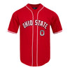 Ohio State Buckeyes Pro Standard Buttondown Baseball Jersey - Front View