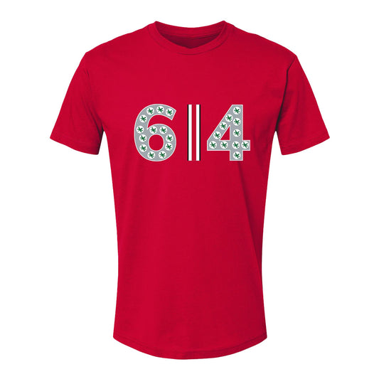 Ohio State Buckeyes 614 Scarlet T-Shirt - Front View