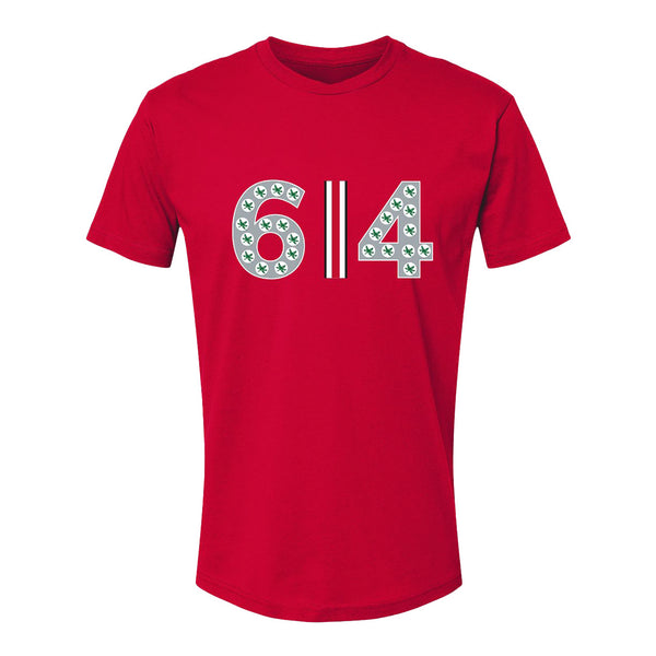 Ohio State Buckeyes 614 Scarlet T-Shirt - Front View