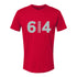 Ohio State Buckeyes 614 Scarlet T-Shirt - Front View