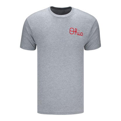 Ohio State Buckeyes Script Ohio Band Gray T-Shirt