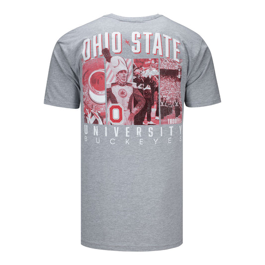 Ohio State Buckeyes Script Ohio Band Gray T-Shirt