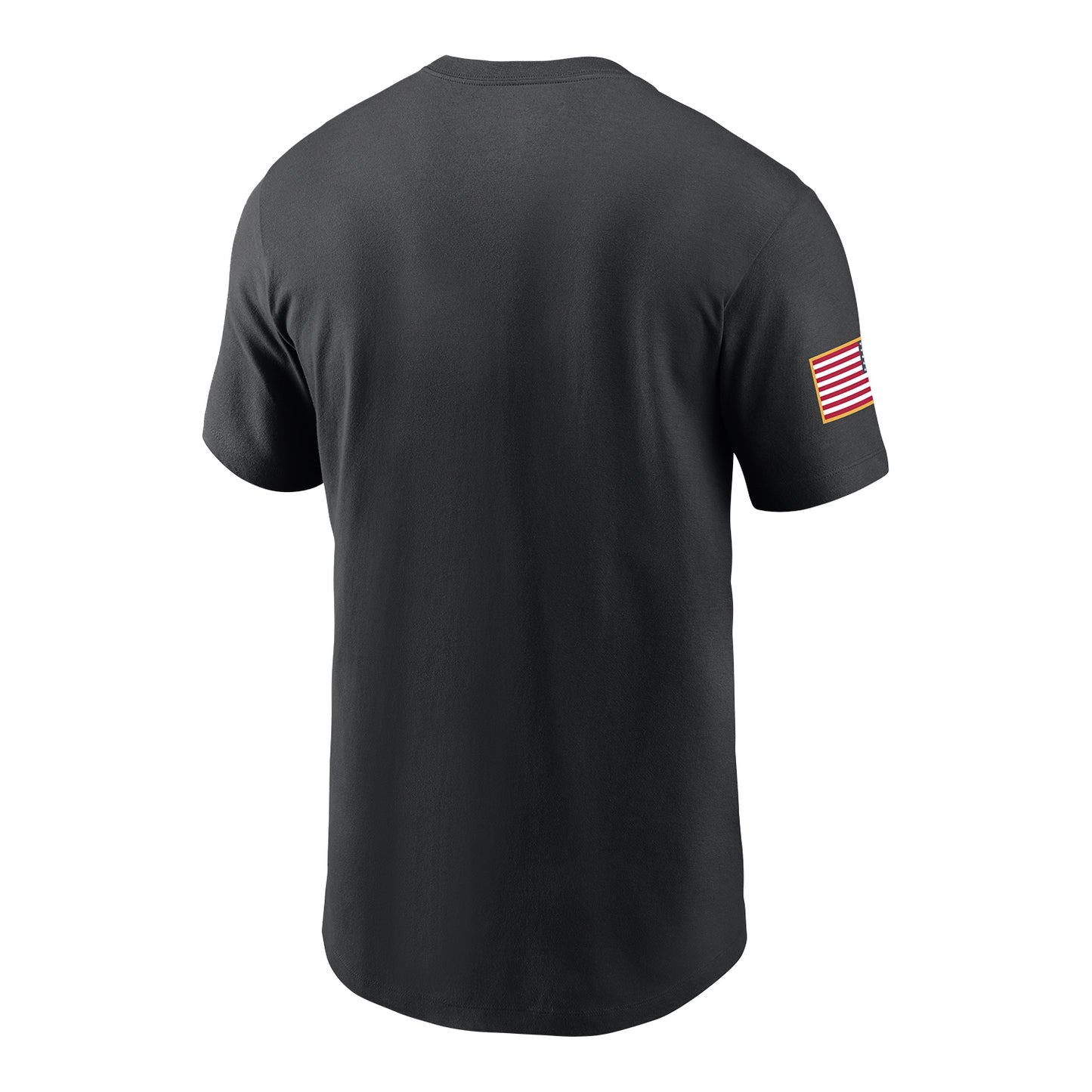 Ohio State Buckeyes Nike Our Honor Defend Team Patch T-Shirt In Black - Back View