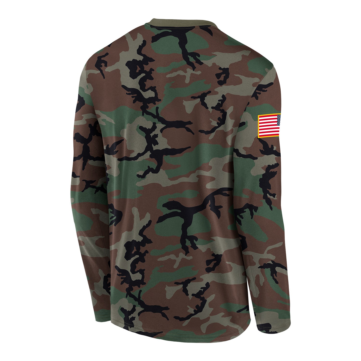 Ohio State Buckeyes Nike Our Honor Defend Camo Long Sleeve T-Shirt - Back View