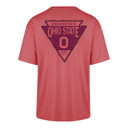 Ohio State Buckeyes 47 Brand Switchback Foundation T-Shirt In Scarlet - Back View