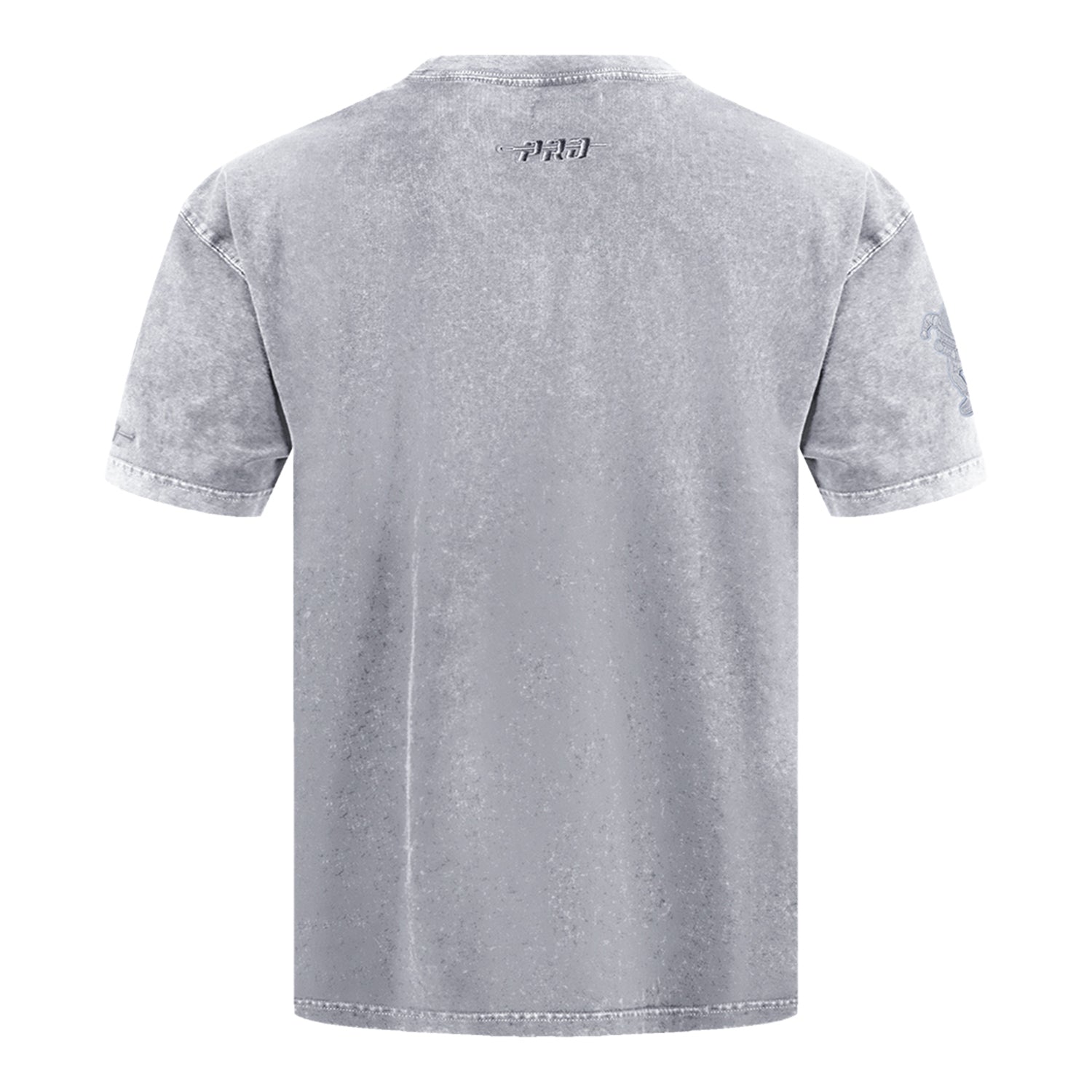 Ohio State Buckeyes Prostandard Washed Block O T-Shirt In Gray - Back View