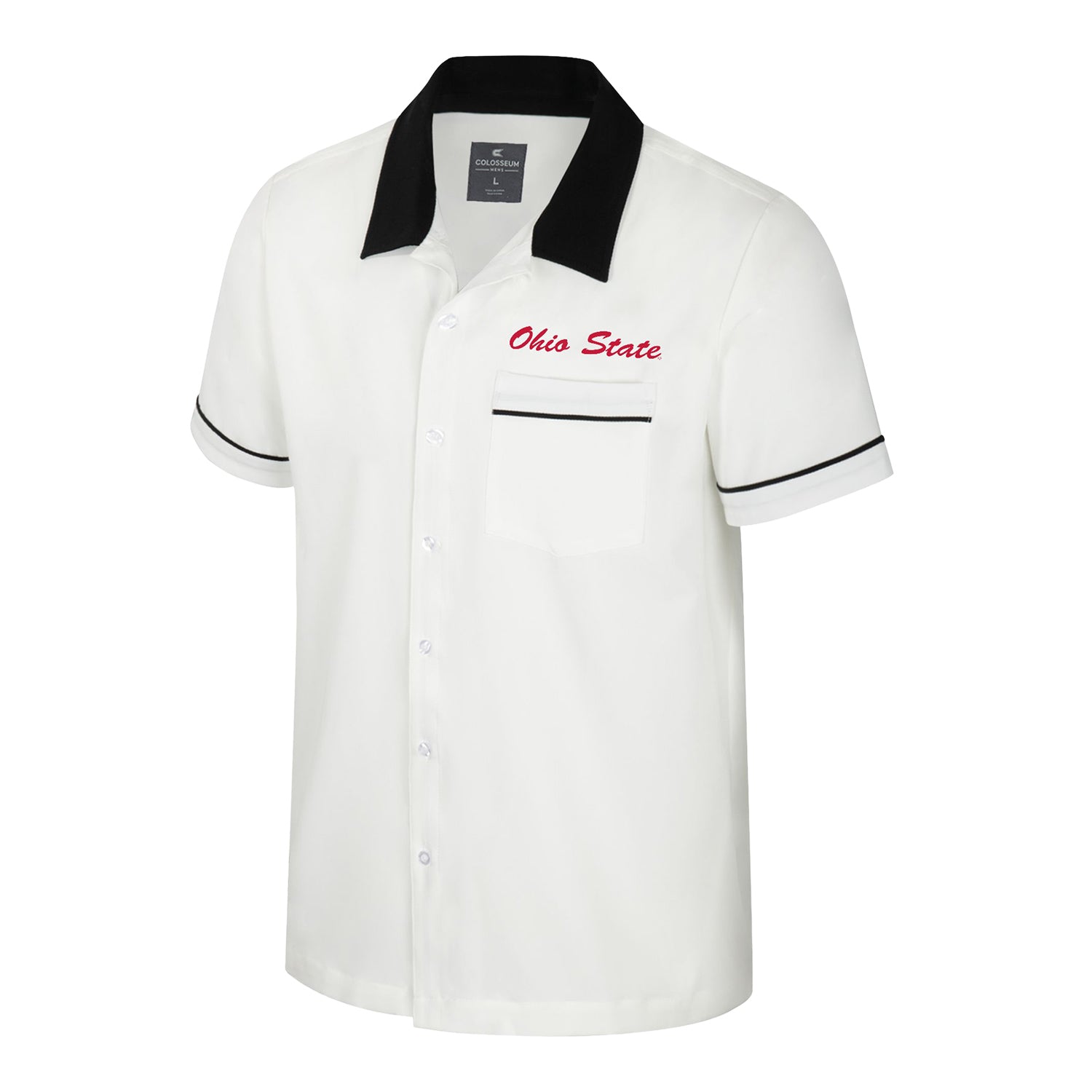 Ohio State Buckeyes Contrast Bowling T-Shirt - Front View