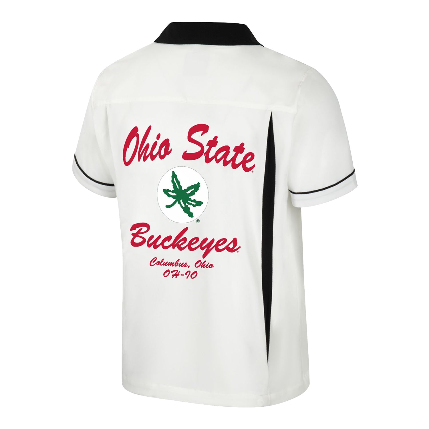 Ohio State Buckeyes Contrast Bowling T-Shirt - Back View