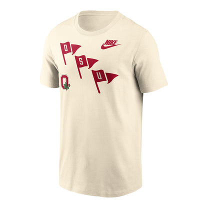 Ohio State Buckeyes Nike Legacy Retro Flag T-Shirt - Front
