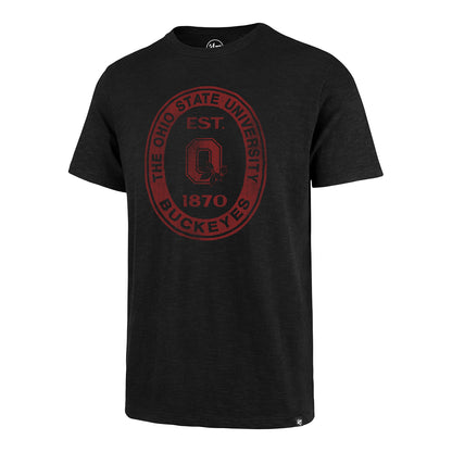 Ohio State Buckeyes 47 Brand Boot Path Heritage T-Shirt In Black - Front View