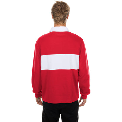 Ohio State Buckeyes New Era Colorblock Rugby T-Shirt - Back