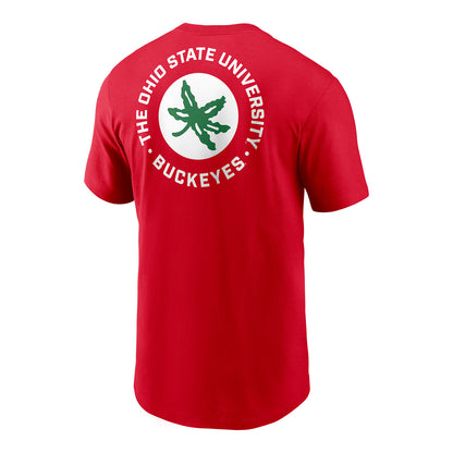 Ohio State Buckeyes Nike Buckeye Leaf T-Shirt - Back View