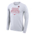 Ohio State Buckeyes Nike Legend Ice Hockey White Long Sleeve T-Shirt - Front View