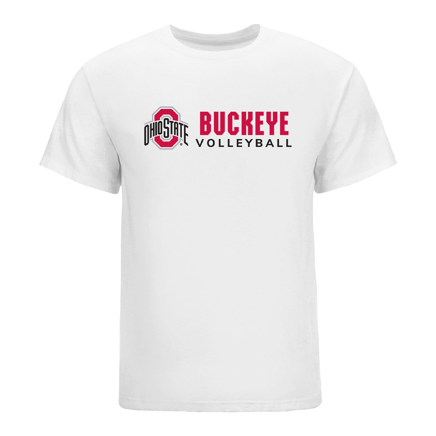 Ohio State Buckeyes Women's Volleyball White T-Shirt - Front View