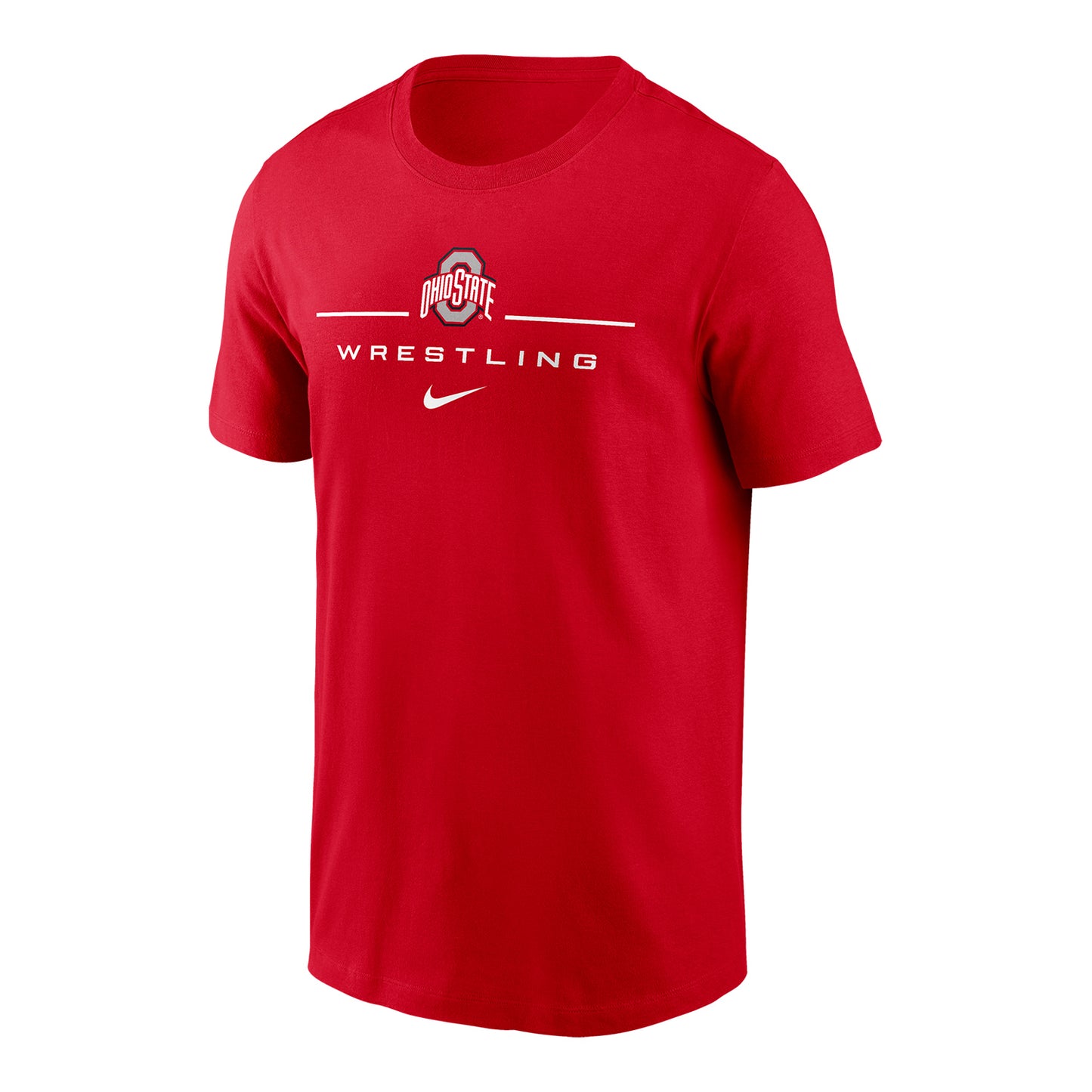 Ohio State Buckeyes Nike Momentum Wrestling Scarlet T-Shirt - Front View