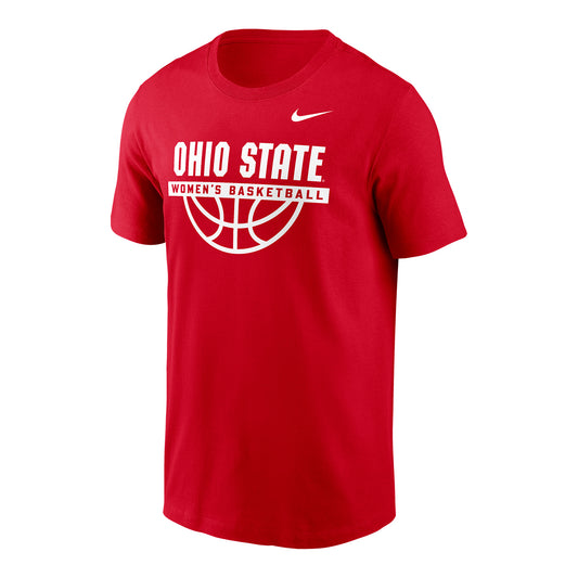 Ohio State Buckeyes Nike Fast Break Basketball Scarlet T-Shirt- Front View