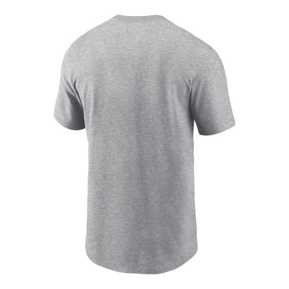 Ohio State Buckeyes Nike Helmet T-Shirt In Gray - Back View