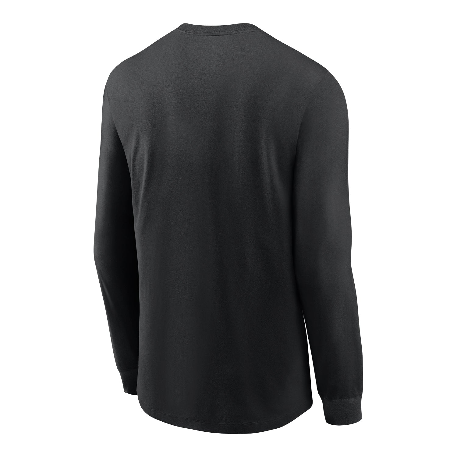 Ohio State Buckeyes Nike Long Sleeve Football Wordmark T-Shirt In Black - Back View