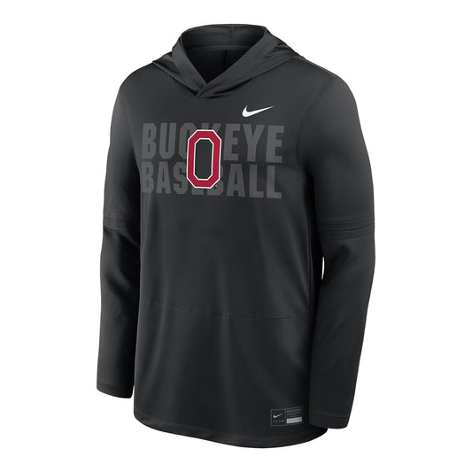 Ohio State Buckeyes Nike Baseball Hooded Longsleeve - Front