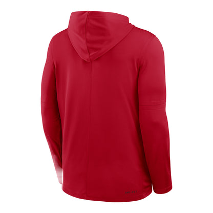 Ohio State Buckeyes Nike Softball Hooded Longsleeve - Back