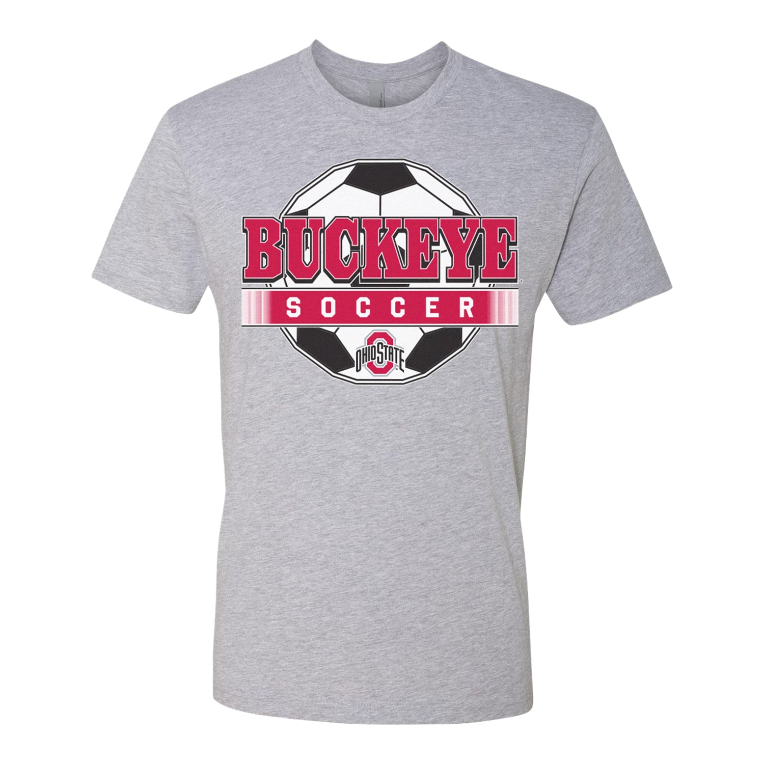 Ohio State Buckeyes Soccer Gray T-Shirt - Front View