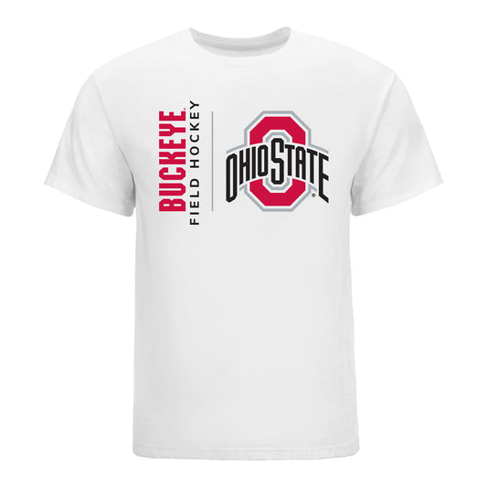 Ohio State Buckeyes Field Hockey T-Shirt In White - Front View
