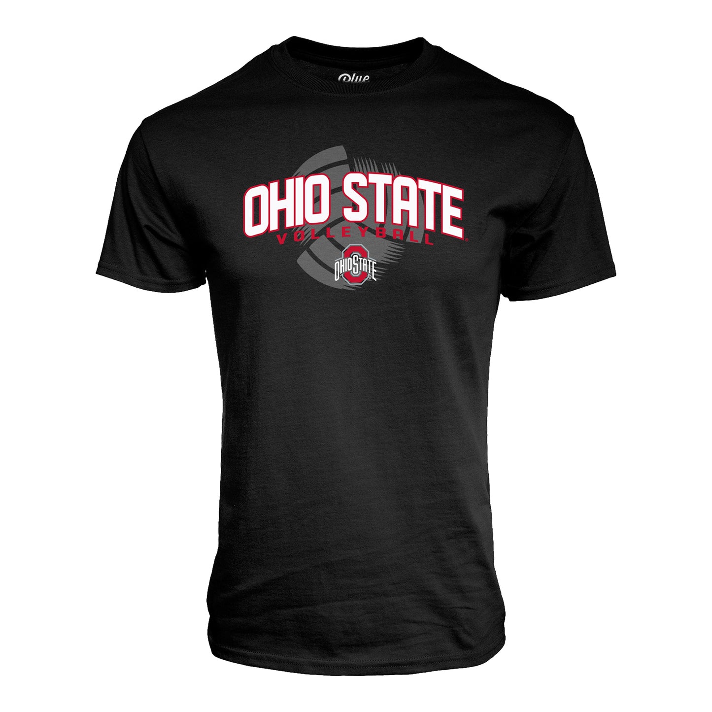 Ohio State Buckeyes Volleyball Shadow T-Shirt In Black - Front View