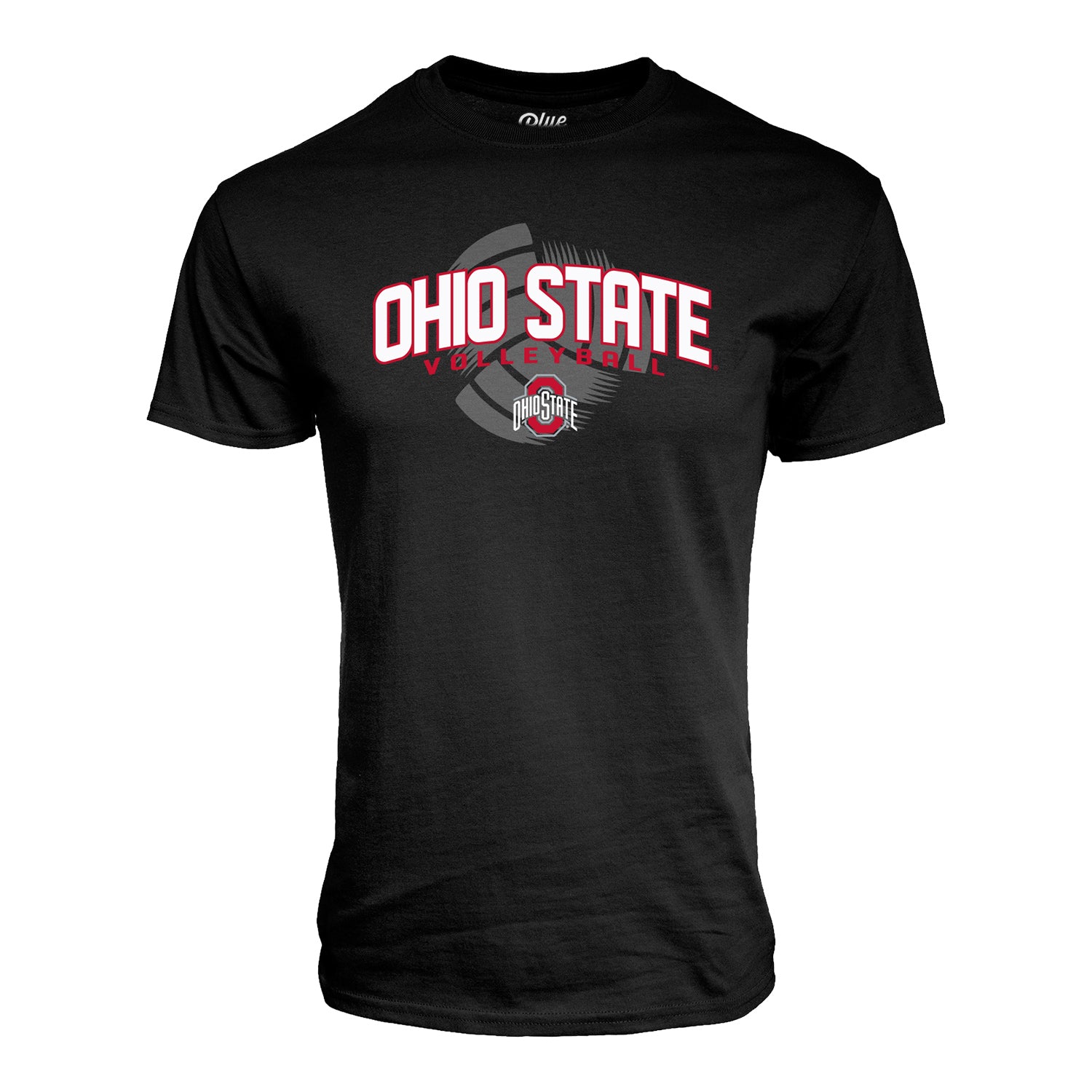 Ohio State Buckeyes Volleyball Shadow T-Shirt In Black - Front View