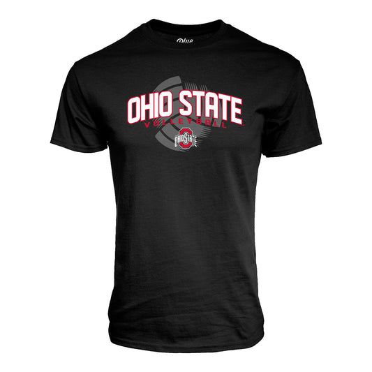 Ohio State Buckeyes Volleyball Shadow T-Shirt In Black - Front View