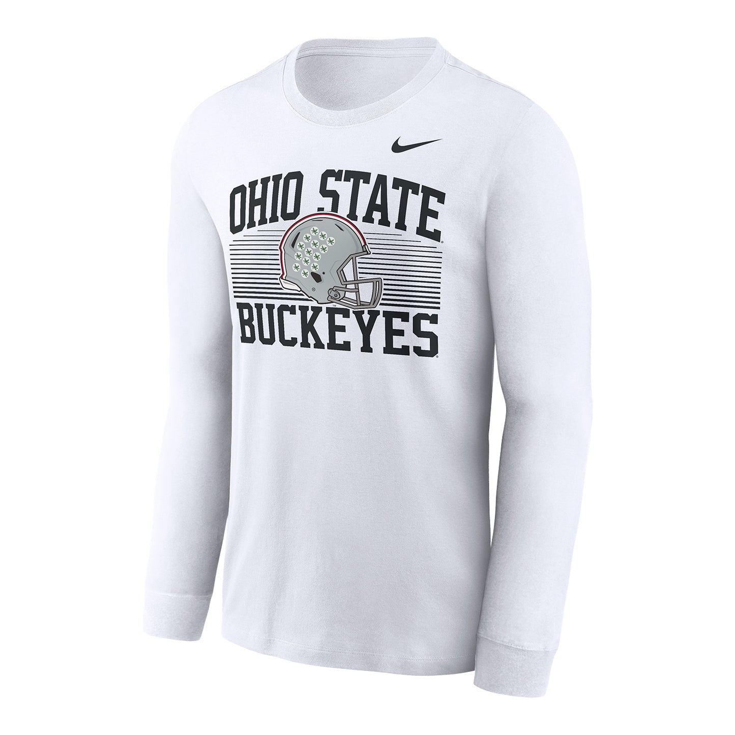 Ohio State Buckeyes Nike Helmet Long Sleeve T-Shirt - Front View