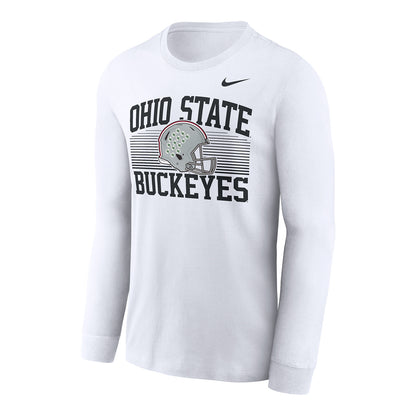 Ohio State Buckeyes Nike Helmet Long Sleeve T-Shirt - Front View