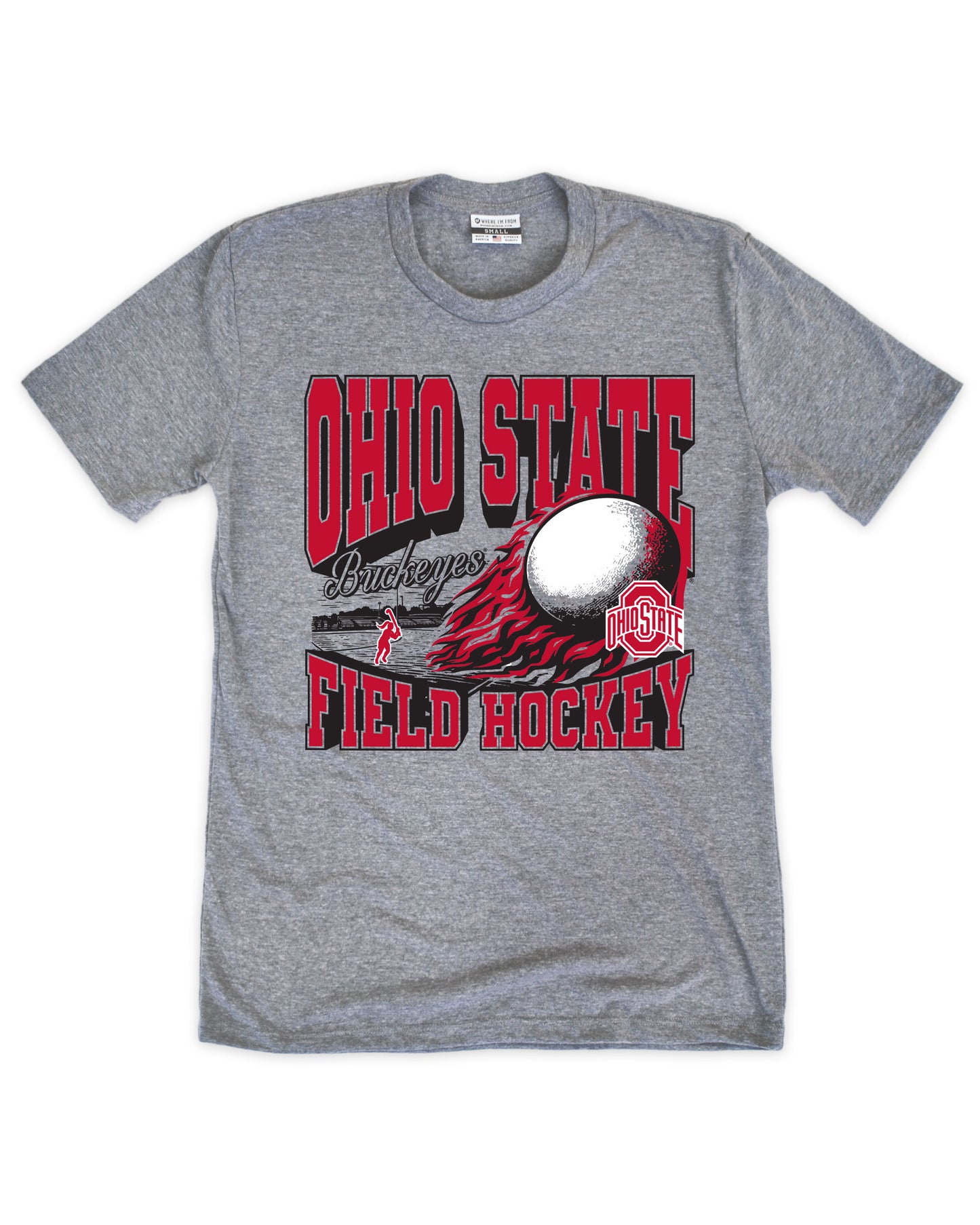 Ohio State Buckeyes Field Hockey Fireball Tee - Front View
