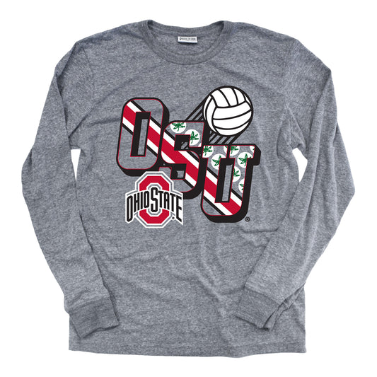 Ohio State Buckeyes Volleyball Long Sleeve Tee - Front