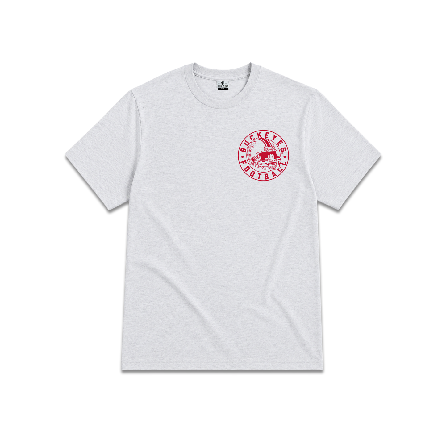 Ohio State Buckeyes Stacked Helmet T-Shirt - Front View