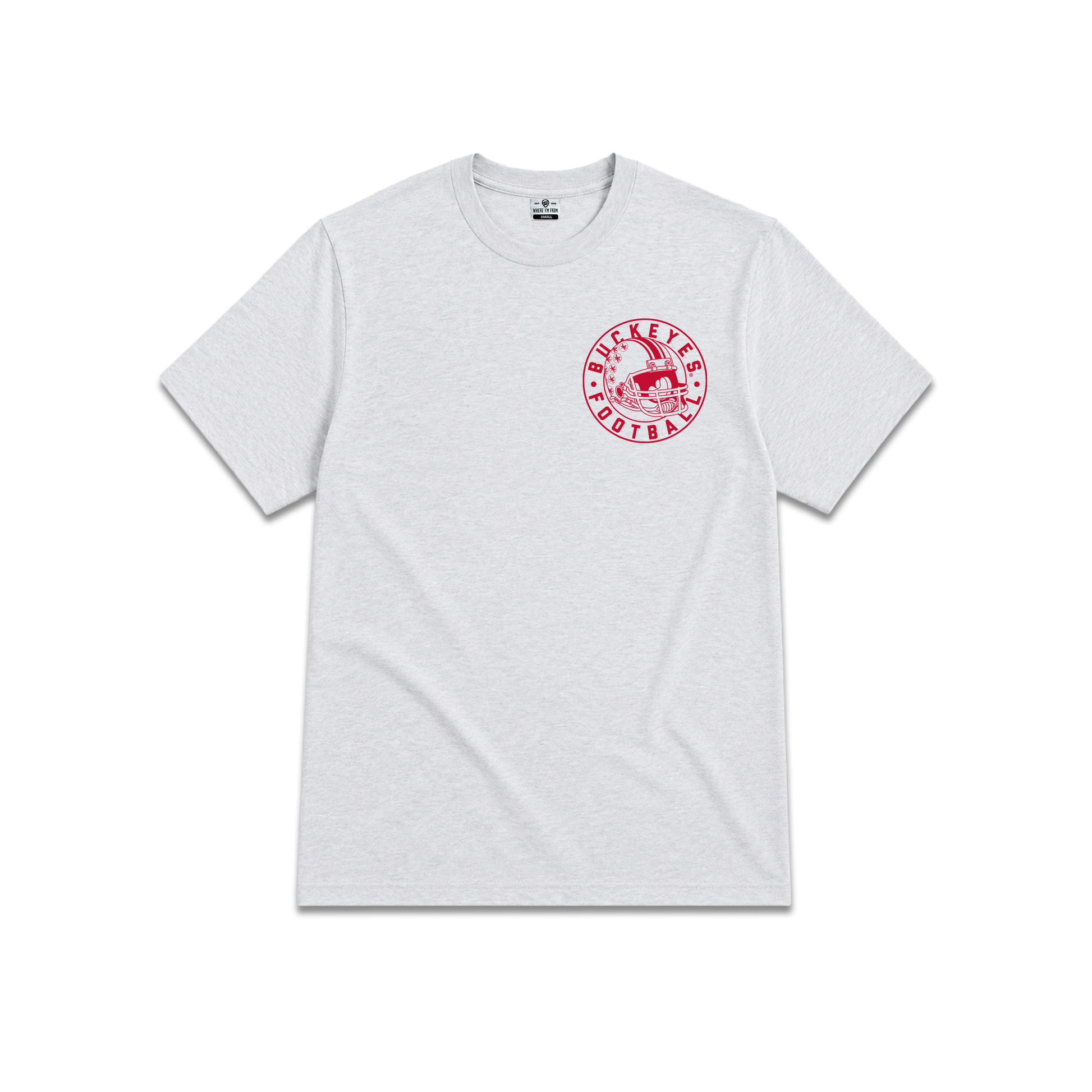 Ohio State Buckeyes Stacked Helmet T-Shirt - Front View