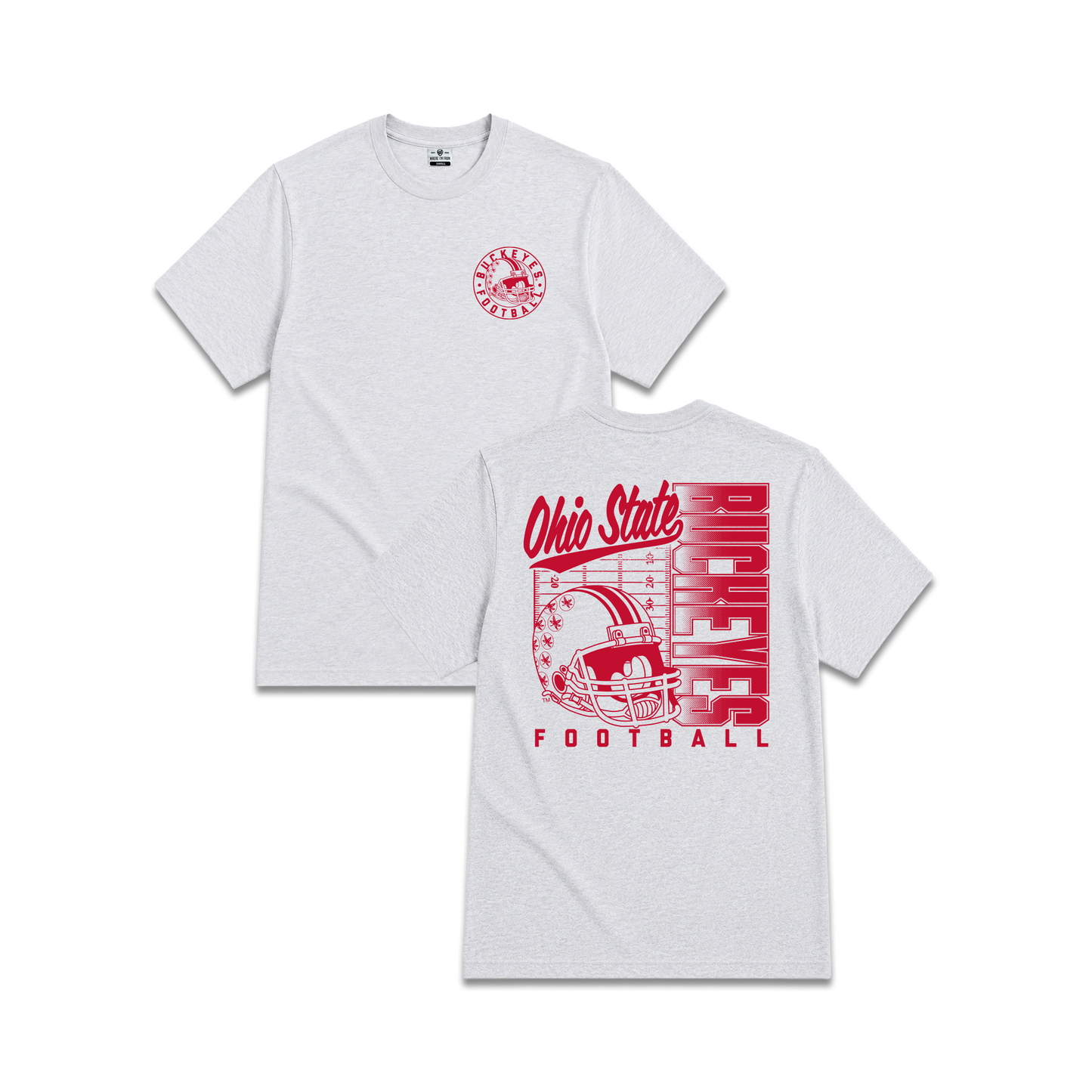 Ohio State Buckeyes Stacked Helmet T-Shirt - Full View