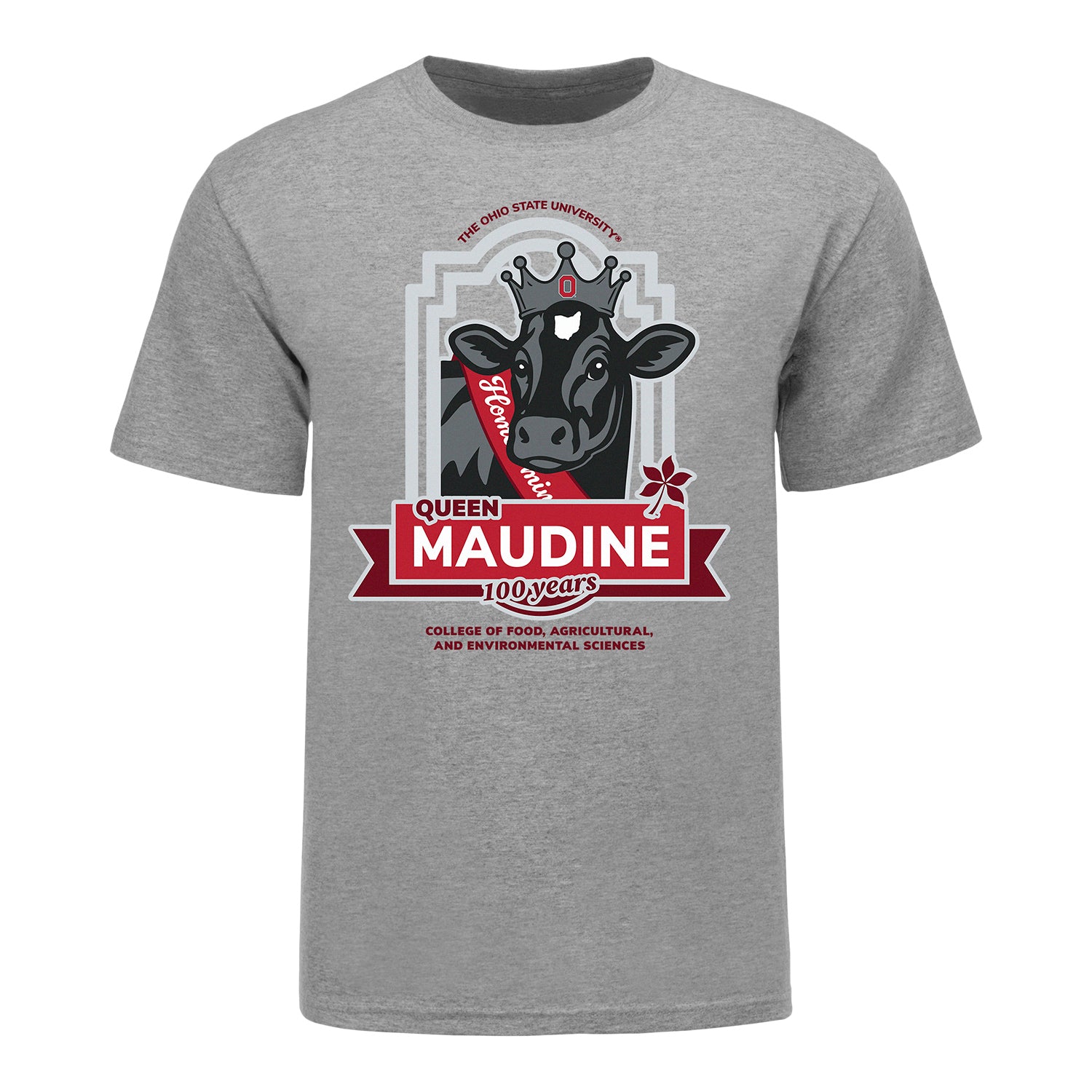 Ohio State Buckeyes Queen Maudine Homecoming T-Shirt - Front